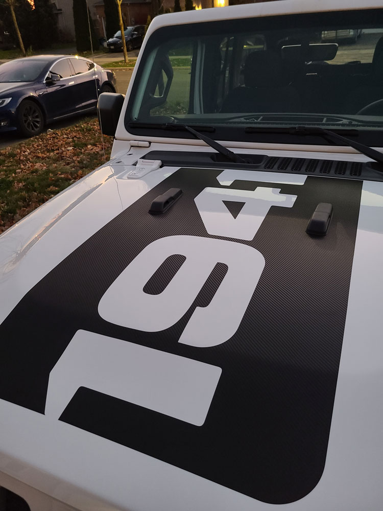 Vehicle Wrap - Decal - Hood Wrap - 1941 Decal - Jeep Decal - Sticker on hood - Carbon fiber wrap - Sport wrap - logo on the car - wrap the car - Nice wrap - cool design for jeep 02