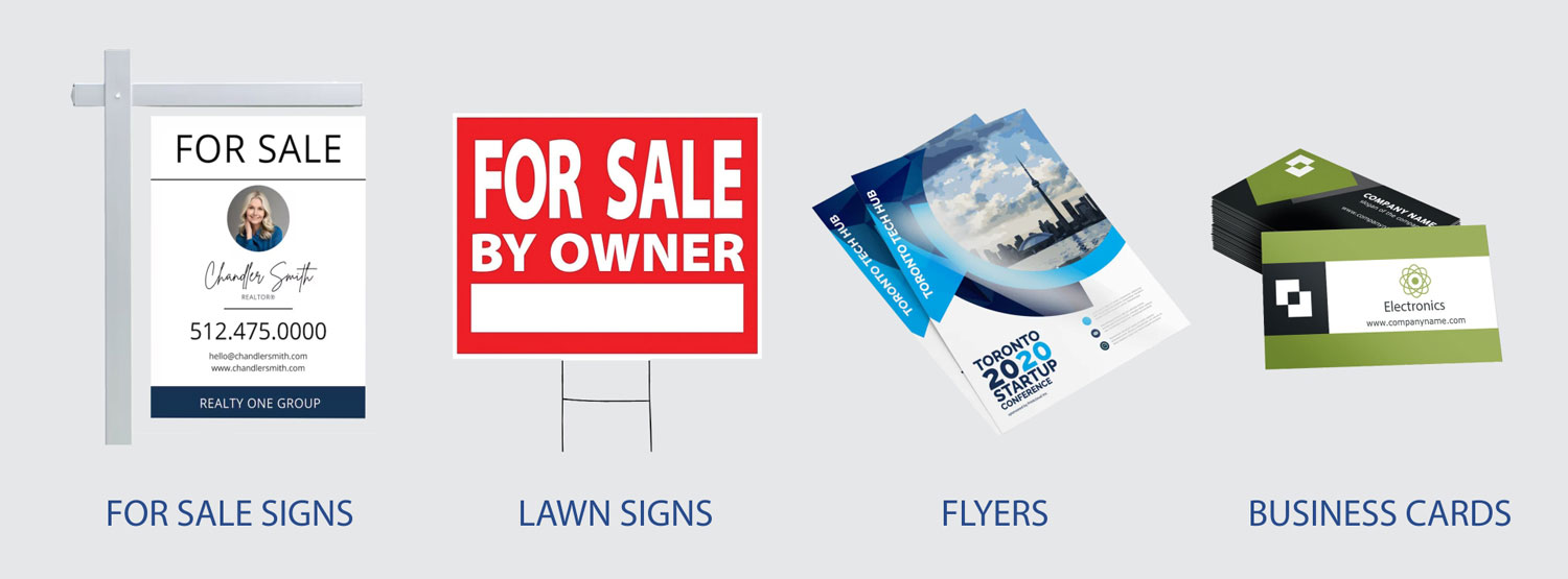 For Sale Sign - Lawn Sign - Flyer - Business Card